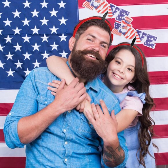 1pc Patriotic Party Accessories,Patriotic Headbands Patriotic Party Hair Supplie - Picture 5 of 7